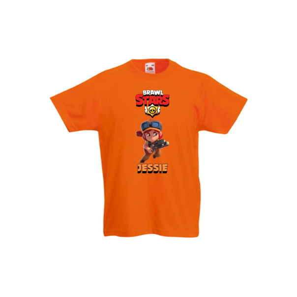 Детска тениска Tralala Brawl Stars Jessie 2, Оранжев, 7-8 г. - 1