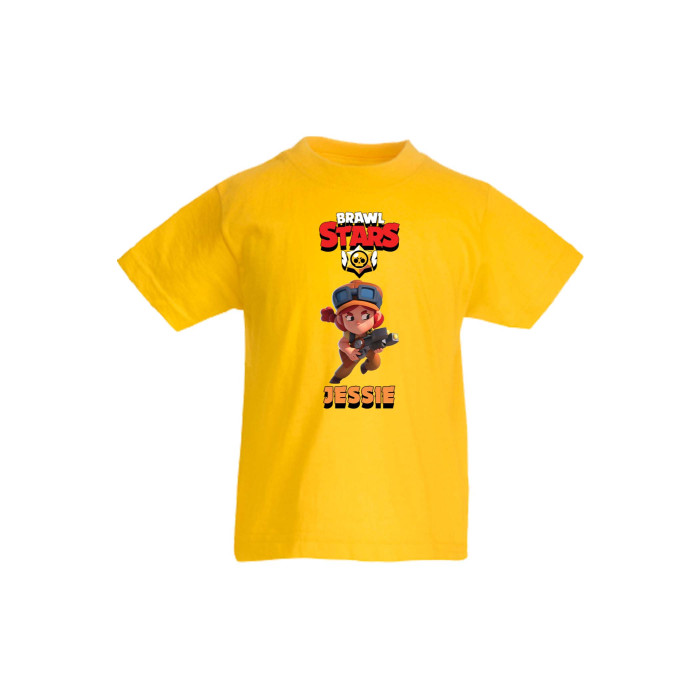 Детска тениска Tralala Brawl Stars Jessie 2, Тъмносин, 9-11 г. - 1t