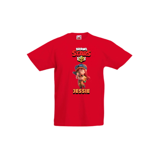 Детска тениска Tralala Brawl Stars Jessie 3, Червен, 12-13 г. - 1