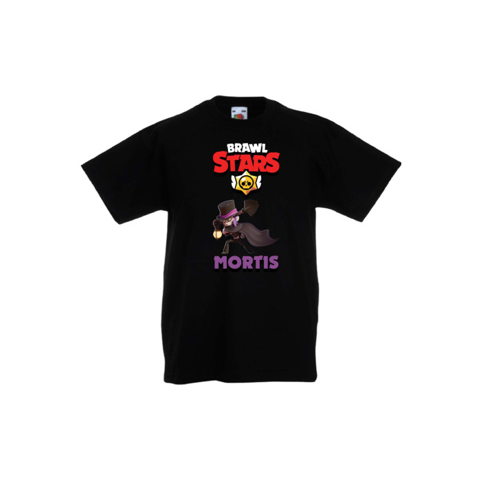 Детска тениска, Tralala, Brawl Stars Mortis 1, Черен, 9-11 г. - 1t