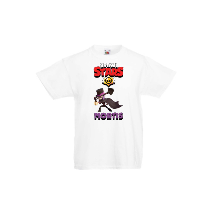Детска тениска, Tralala, Brawl Stars Mortis 1, Бял, 5-6 г. - 1t
