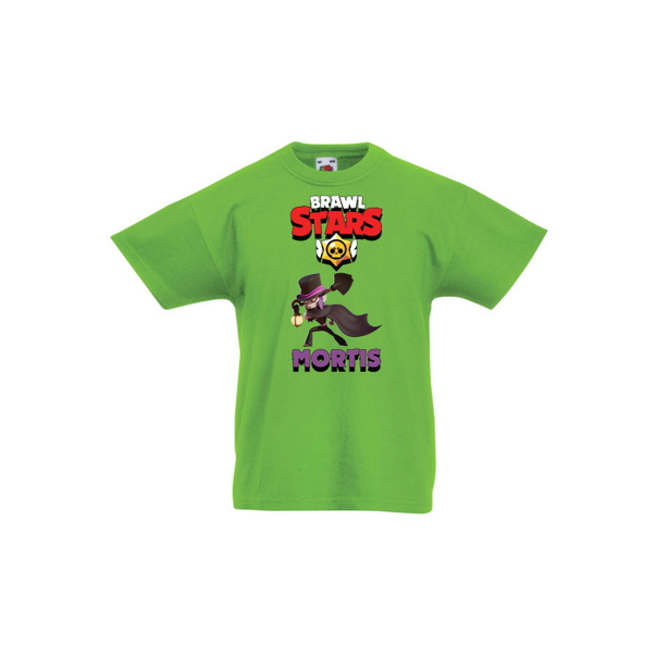 Детска тениска, Tralala, Brawl Stars Mortis 1, Зелена мента, 7-8 г. - 1