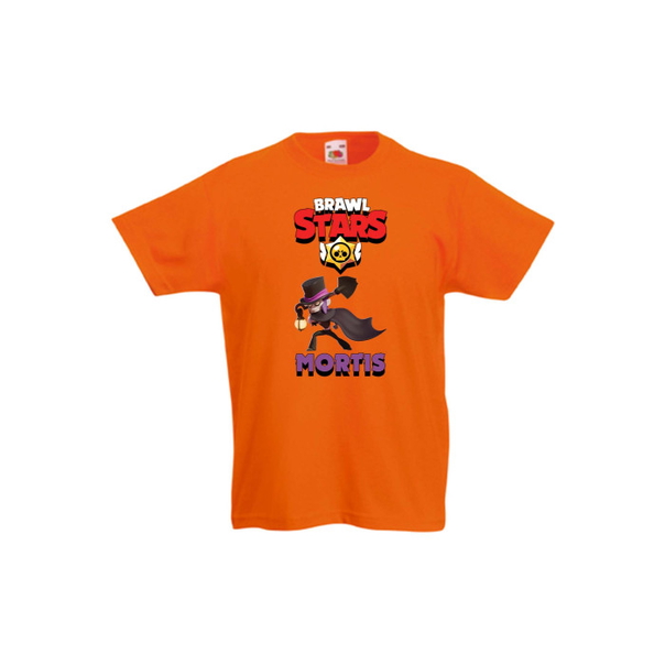 Детска тениска,Tralala, Brawl Stars Mortis 1, Оранжев, 7-8 г. - 1
