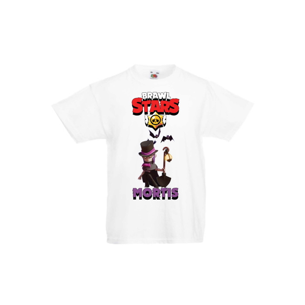 Детска тениска, Tralala, Brawl Stars Mortis 2, Бял, 3-4 г. - 1