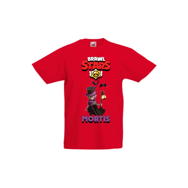Детска тениска, Tralala, Brawl Stars Mortis 2, Червен, 5-6 г. - 1