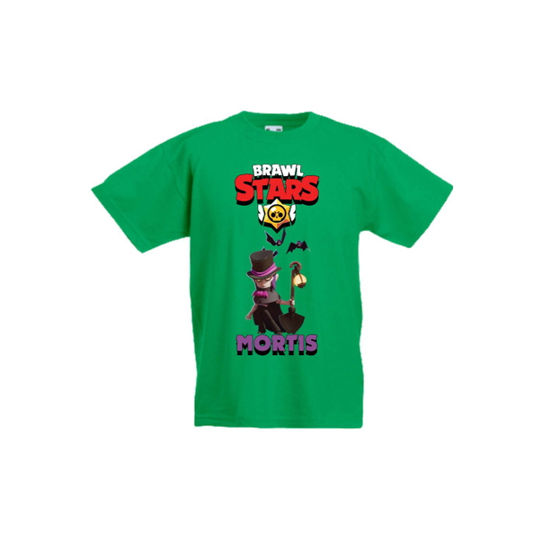 Детска тениска, Tralala, Brawl Stars Mortis 2, Зелен, 9-11 г. - 1