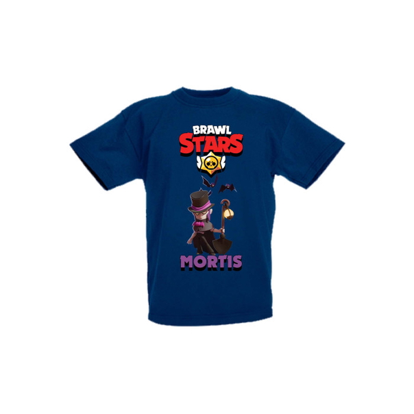 Детска тениска, Tralala, Brawl Stars Mortis 2, Тъмносин, 9-11 г. - 1