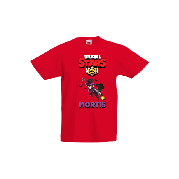 Детска тениска, Tralala, Brawl Stars Mortis 3, Червен, 5-6 г. - 1