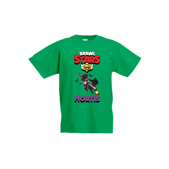 Детска тениска, Tralala, Brawl Stars Mortis 3, Зелен, 12-13 г. - 1t