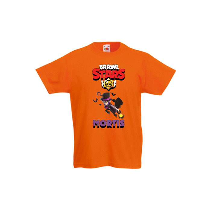Детска тениска, Tralala, Brawl Stars Mortis 3, Оранжев, 7-8 г. - 1t