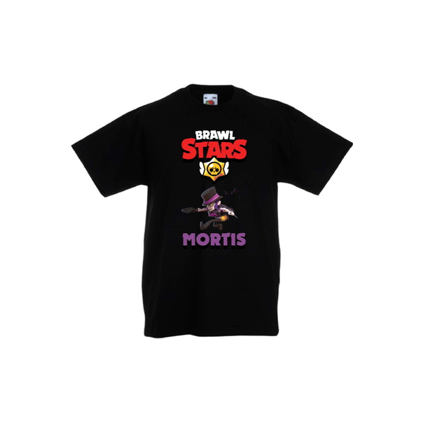 Детска тениска, Tralala, Brawl Stars Mortis 4, Черен, 12-13 г. - 1