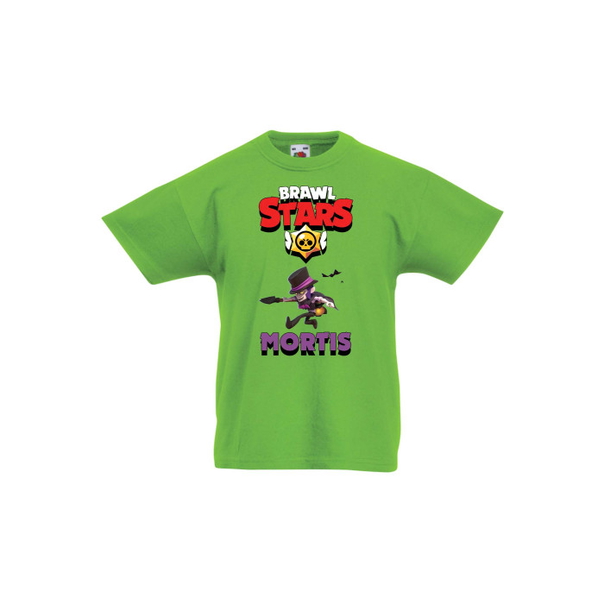 Детска тениска, Tralala, Brawl Stars Mortis 4, Зелена мента, 3-4 г. - 1