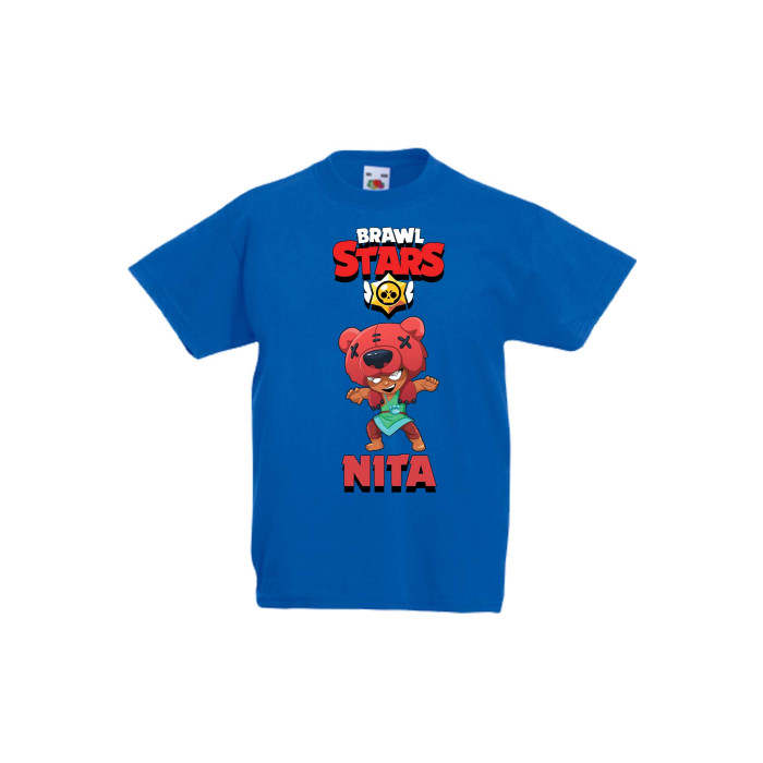 Детска тениска. Tralala. Brawl Stars Nita 1, Син, 9-11 г. - 1t