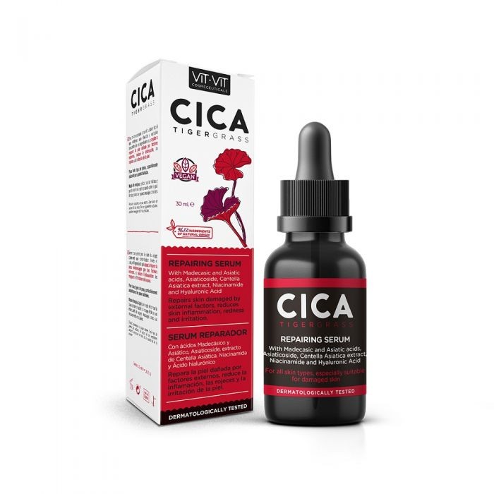 Серум за лице Diet Esthetic Cica Tigergrass, 30 ml - с Азиатска Центела, възстановяващ, с пипета - 1t