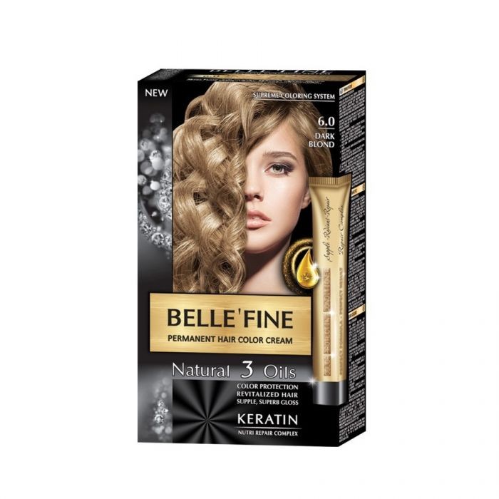 Крем-боя за коса Belle`Fine № 6.0 - тъмно-рус - 1t