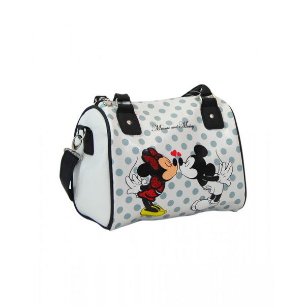 Чанта MICKEY & MINNIE, Кожа, Сив - 1
