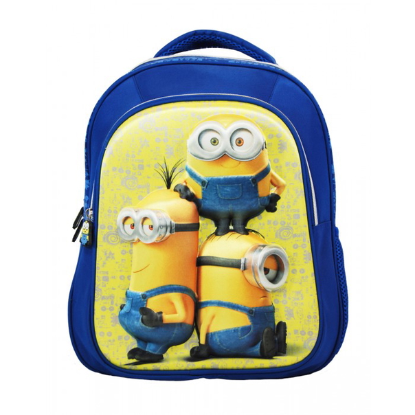 Раница MINIONS D.320, С едно отделение, Два странични отвора, Един преден джоб, 41 см, Синя - 1
