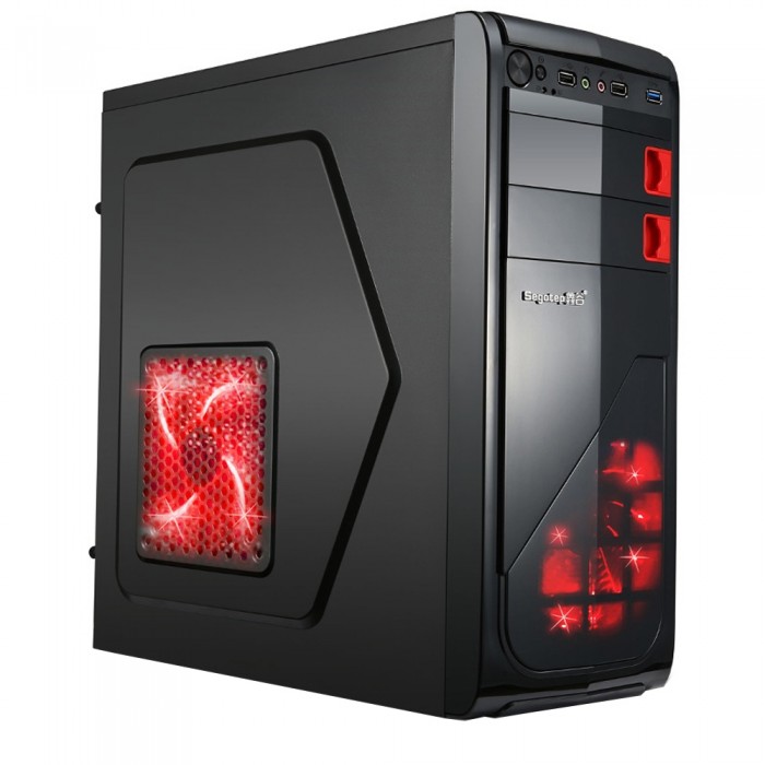 Настолен компютър GeFors GAMING Intel® QUAD-CORE™ i5-6600 3.9Ghz TURBO, 16GB DDR4, 1000GB HDD + 480GB SSD, VIDEO 4GB GDDR5+ Подарък (клавиатура, мишка) - 1t