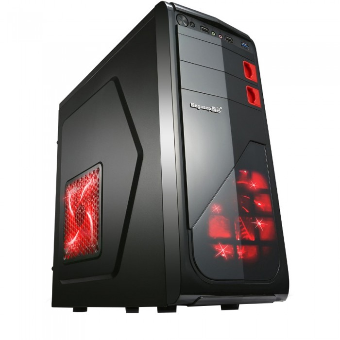 Настолен компютър GeFors GAMING G5 - Intel®i3-4130 3.40Ghz, 8GB RAM, 500GB HDD, VIDEO 2GB DDR5 Geforce GT710, DVD-RW, Комплект клавиатура, мишка - 1t