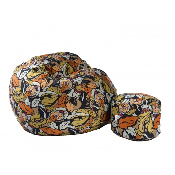 Комплект Pufrelax, Барбарон и табуретка за крака, 700л., King Size, Fantasy, Перящ се калъф, Трансформира се в легло, Пълнеж с микс от мемори пяна и дунапрен, Гама Premium - 1