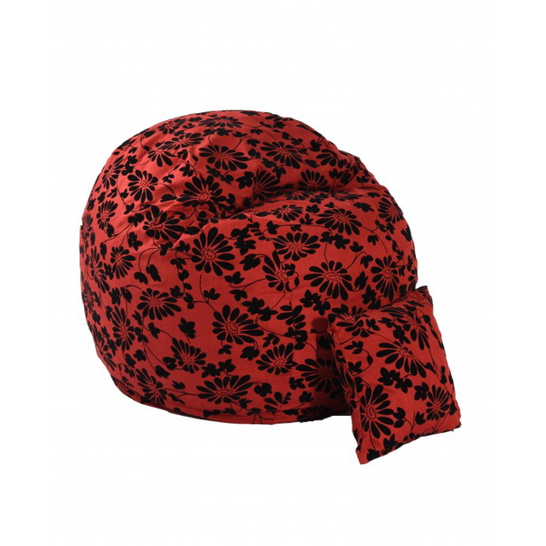 Комплект Pufrelax, Барбарон и декоративна възглавница, 600л., King Size, Poppy, Перящ се калъф, Трансформира се в легло, Пълнеж с микс от мемори пяна и дунапрен, Гама Premium - 1
