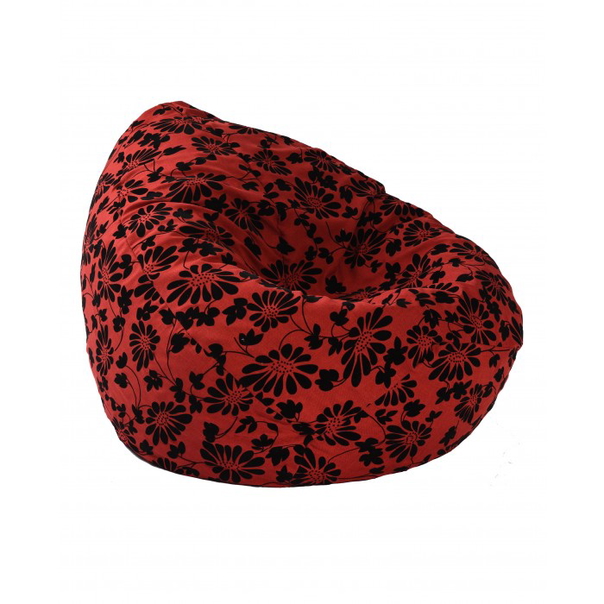Пуф Pufrelax, круша, 300л., Nirvana Grande -Poppy, Перящ се калъф, Пълнеж от Полистиролни перли, Гама Premium - 1