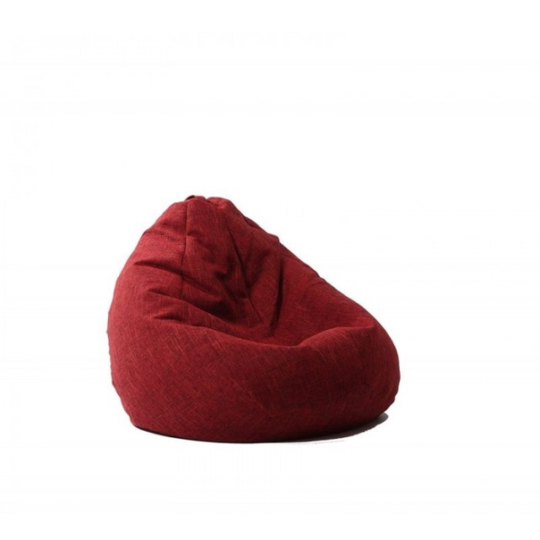 Пуф Pufrelax, круша, 300л., Nirvana Grande, Red wine, Перящ се калъф, Пълнеж от полистиролни перли, Гама Premium Rustic - 1