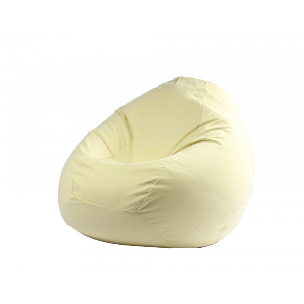 Пуф Pufrelax, круша, 500л., Nirvana Gigant - Lemon, Перящ се калъф, Пълнеж от Полистиролни перли, Гама Premium - 1