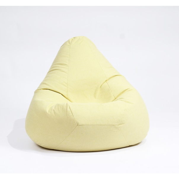 Пуф Pufrelax, круша, 200л., Nirvana Hobbit - Lemon, Перящ се калъф, Пълнеж от полистиролни перли, Гама Premium - 1