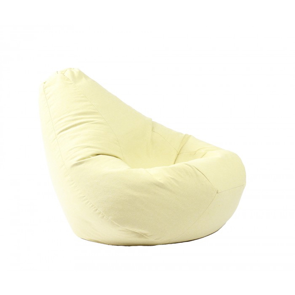 Пуф Pufrelax, круша за деца 4-14 г.,160л. Nirvana Light - Lemon, Перящ се калъф, Пълнеж от Полистиролни перли, Гама Premium - 1