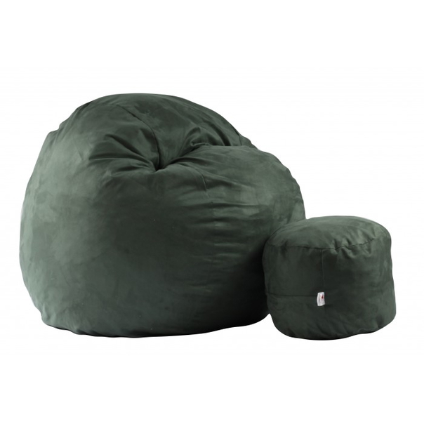 Комплект Pufrelax, Барбарон и табуретка за крака, 700л., King Size - Amazon, Перящ се калъф, Трансформира се в легло, Пълнеж с микс от мемори пяна и дунапрен, Гама Premium - 1