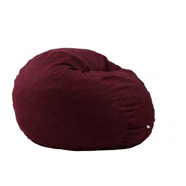 Пуф Pufrelax, Барбарон, 600л., King Size, Red wine, Перящ се калъф, Трансформира се в легло, Пълнеж с микс от мемори пяна и дунапрен, Гама Premium Rustic - 1