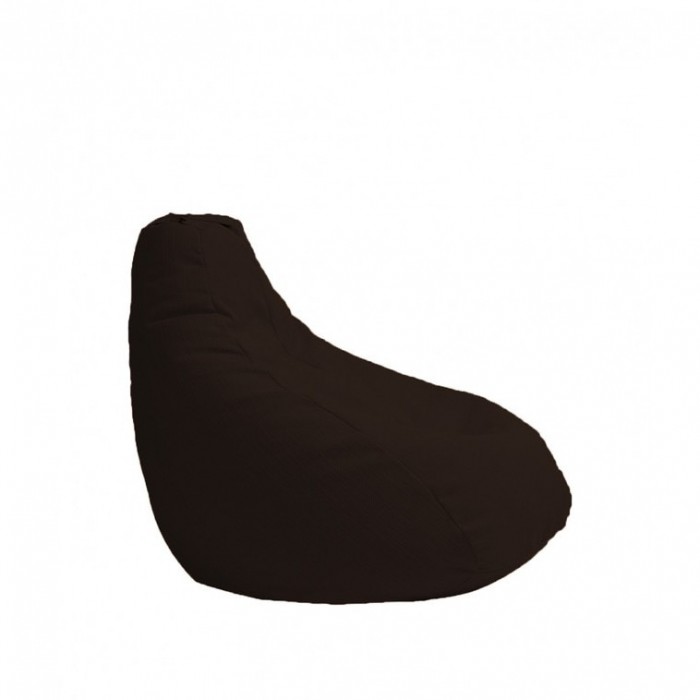 Пуф Pufrelax, круша, 200л., Nirvana Hobbit - Dark Chocolate, Перящ се калъф, Пълнеж от полистиролни перли, Гама Premium - 1t