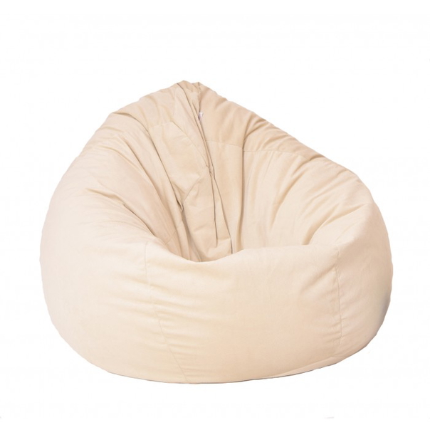 Пуф Pufrelax, круша, 500л., Nirvana Gigant - Beige, Перящ се калъф, Пълнеж от Полистиролни перли, Гама Diamond - 1