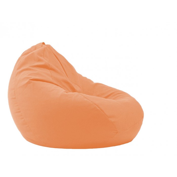 Пуф Pufrelax, круша, 300л., Nirvana Grande - Terracotta Orange, Перящ се калъф, Пълнеж от Полистиролни перли, Гама Premium - 1t