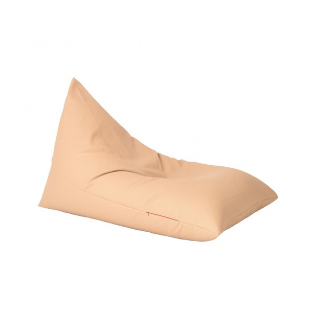 Пуф Pufrelax шезлонг, 300л. 130х100см., Kudos - Beige, PU кожа, Пълнеж от Полистиролни перли - 1