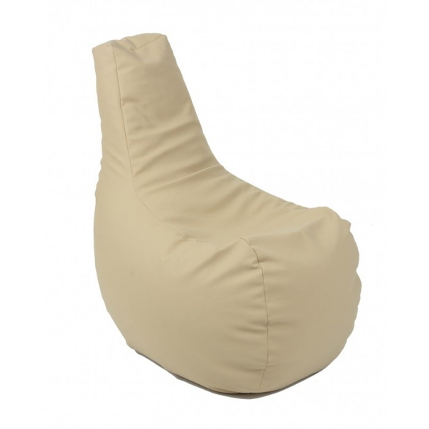 Пуф Pufrelax, стол, 200л., Sunlounger Evo - Beige, Еко кожа, Пълнеж от полистиролни перли - 1