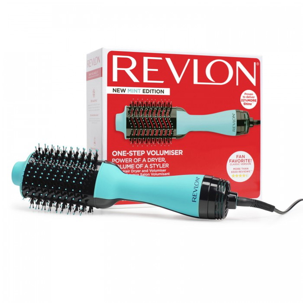 Електрическа четка REVLON One-Step Hair Dryer and Volumizer, RVDR5222MUKE MINT, за средна и дълга коса - 1