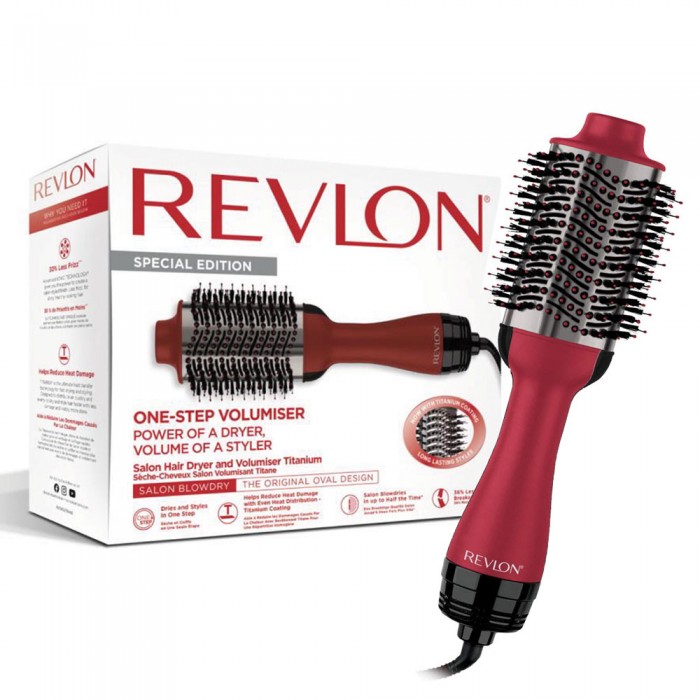 Електрическа четка за коса REVLON Special Edition One-Step Volumiser Titanium, RVDR5279UKE, 3 температурни стъпки - 1t