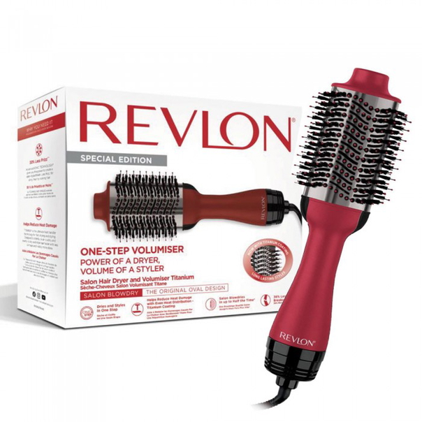 Електрическа четка за коса REVLON Special Edition One-Step Volumiser Titanium, RVDR5279UKE, 3 температурни стъпки - 1