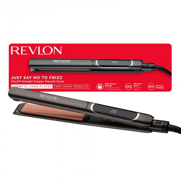 Преса за коса REVLON Salon Straight Copper Smooth Styler RVST2175E2 - 1