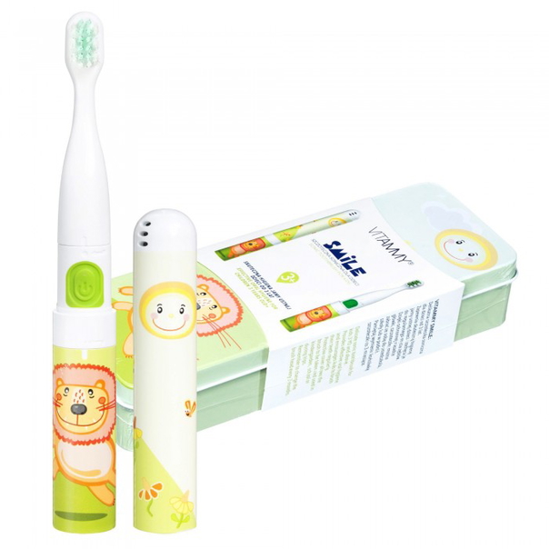 Ел. четка за зъби VITAMMY Smile,  за деца 3 +, Лъв Анимация - 1