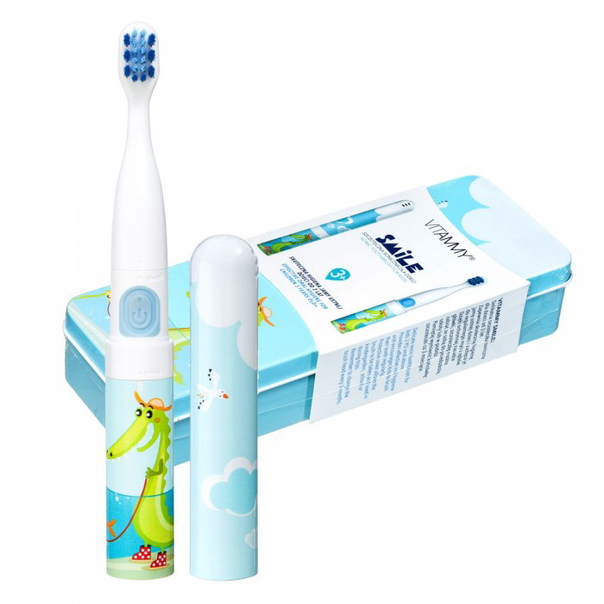 Ел. четка за зъби VITAMMY Smile,  за деца 3 +, Крокодил Анимация - 1