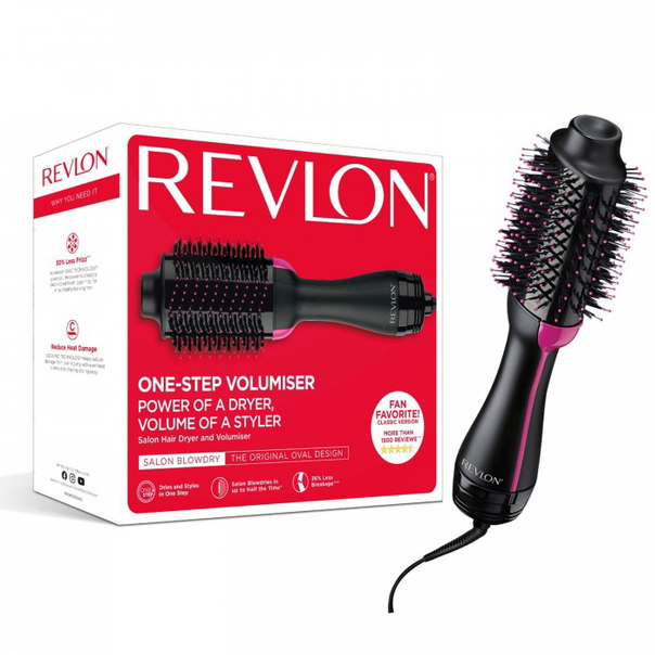 Електрическа четка REVLON One-Step Hair Dryer & Volumizer, RVDR5222E, 3 степени, 2 скорости - 1