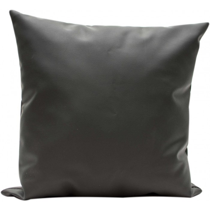 Декоративна Възглавница Sani 45x45 cm, Черна Еко кожа - 1t