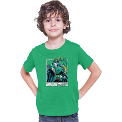 Детска тениска Japan Anime Manga Tralala Saint Seiya Dragon Shiryu, Зелен, ...