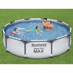 Басейн, Bestway, Steel Pro MAX, 305 x 76 см + Филтърна помпа и Ремонтна леп...