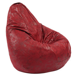 Пуф круша, 220л., Nirvana Hobbit - Cranberry, Перящ се калъф, Пълнеж от пол...