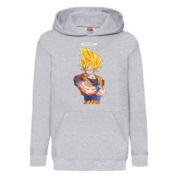 Детски суитчър Dragon Ball Z Tralala Goku Halo, Светлосив, 7-8 г. (128-140)