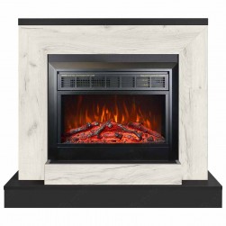 Eлектрическа камина MASOMI, Apolin 26 & Marsel-26", 1600W, Антрацит/Бял дъб